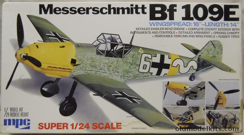 MPC 1/24 TWO Messerschmitt Bf-109E, 2-3507 plastic model kit
